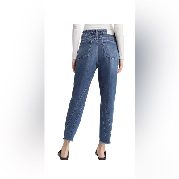 Closed Curved-X Double Button Raw Hem Tapered Jeans, organic cotton- size 26 - Picture 2 of 10